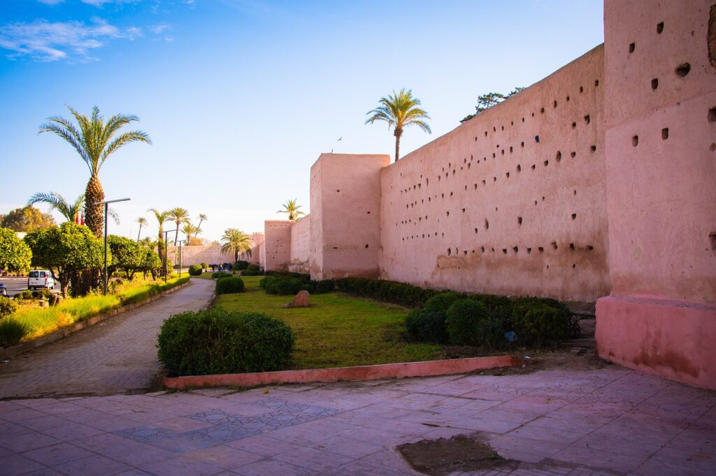 Mur de la Grande Mosquée de Marrakech