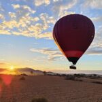 unique show departure of hot air balloon