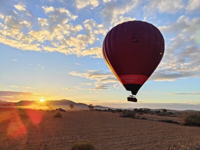 Classic hot-air balloon flight