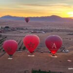 Moroccan Skies: A Hot Air Balloon Tribute to the Red and Green