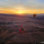 Sunset Sojourn: An Air Balloon Against the Evening Glow