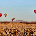 Ground View Splendor: Gazing Up at the Majesty of Hot Air Balloons