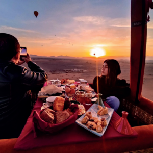 Royal flight hot air balloon in Marocco