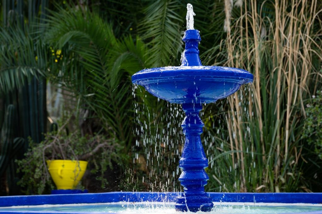 Fountain in the Marjorelle gardens