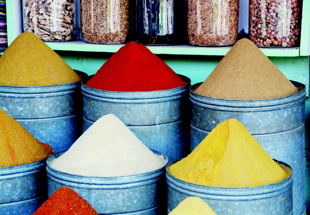 spices at the Marrakech market